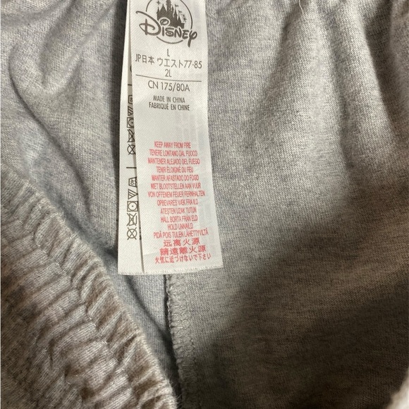 Disney Gray Joggers women L with Colorful Stripes and Disney Logo - Picture 5 of 5